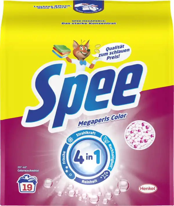 Bild 1 von Spee 4in1 Colorwaschmittel Megaperls Pulver 19WL, 19 WL