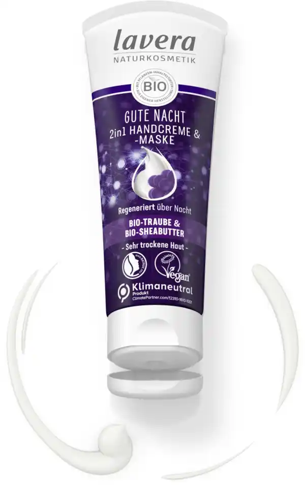 Bild 3 von lavera Gute Nacht 2in1 Handcreme & -maske, 75 ml