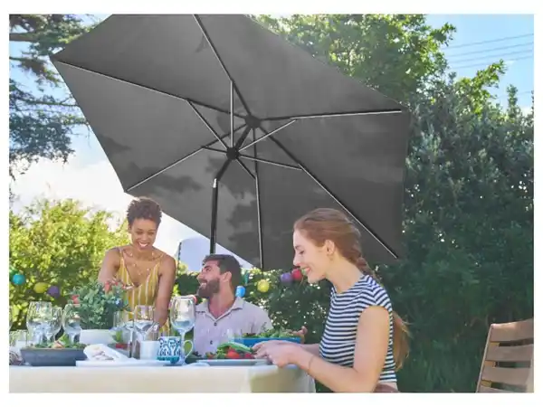 Bild 2 von LIVARNO home Sonnenschirm mit Solar-LED-Beleuchtung