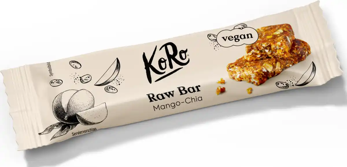 Bild 1 von KoRo Raw Bar Mango-Chia Rohkostriegel, 50 g