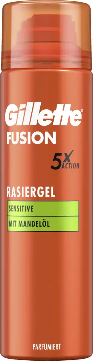 Bild 1 von Gillette Fusion Rasiergel Sensitive, 200 ml