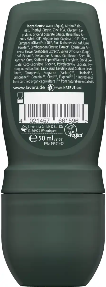 Bild 2 von lavera Men sensitiv Deo Roll-On, 50 ml