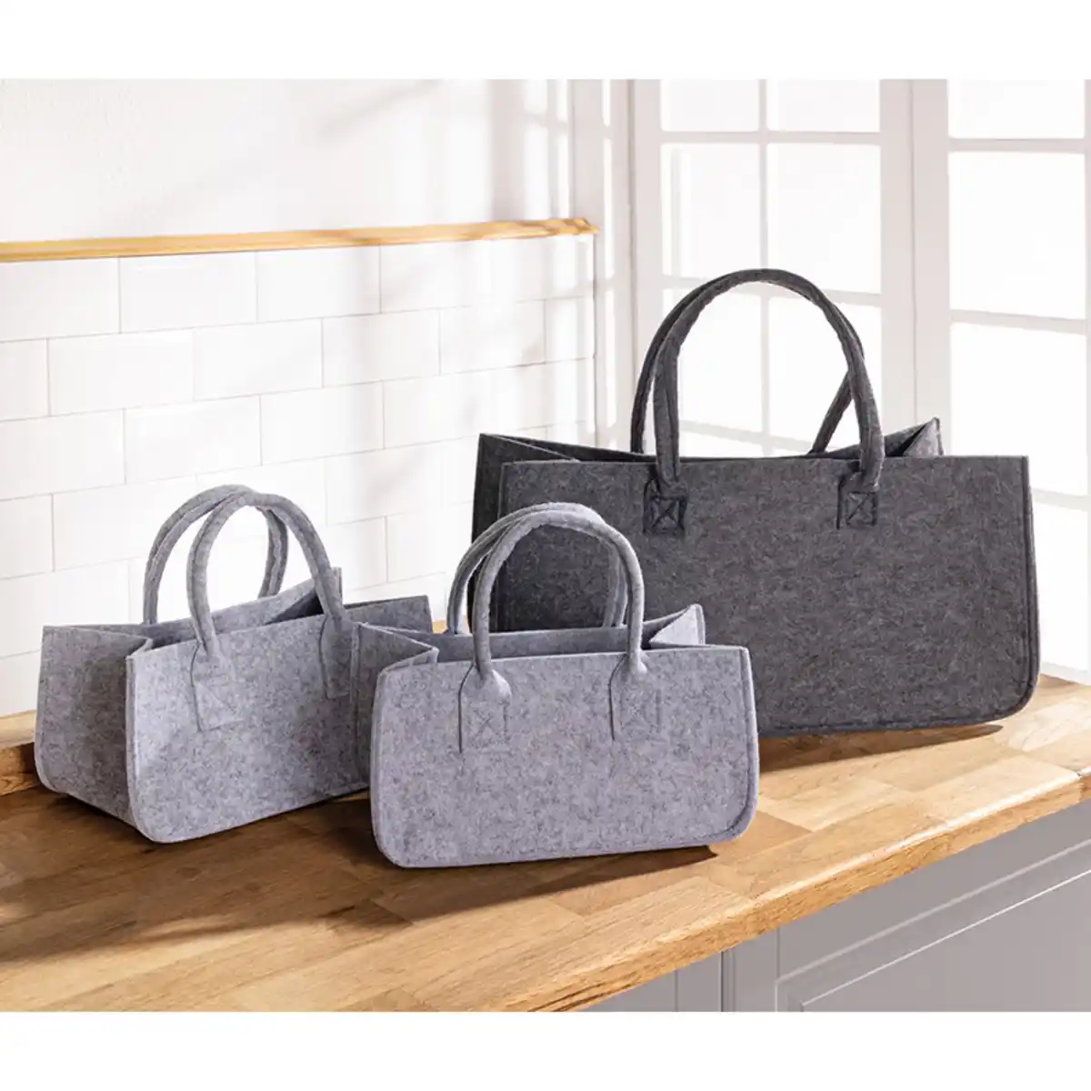 Bild 1 von Toptex Filz-Aufbewahrungskörbe