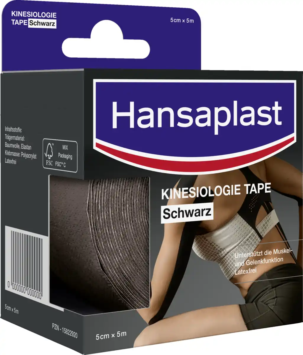 Bild 1 von Hansaplast Kinesiologie Tape schwarz