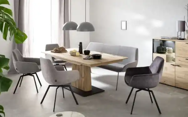 Bild 2 von Esstisch Easy, Wildeiche hell geölt