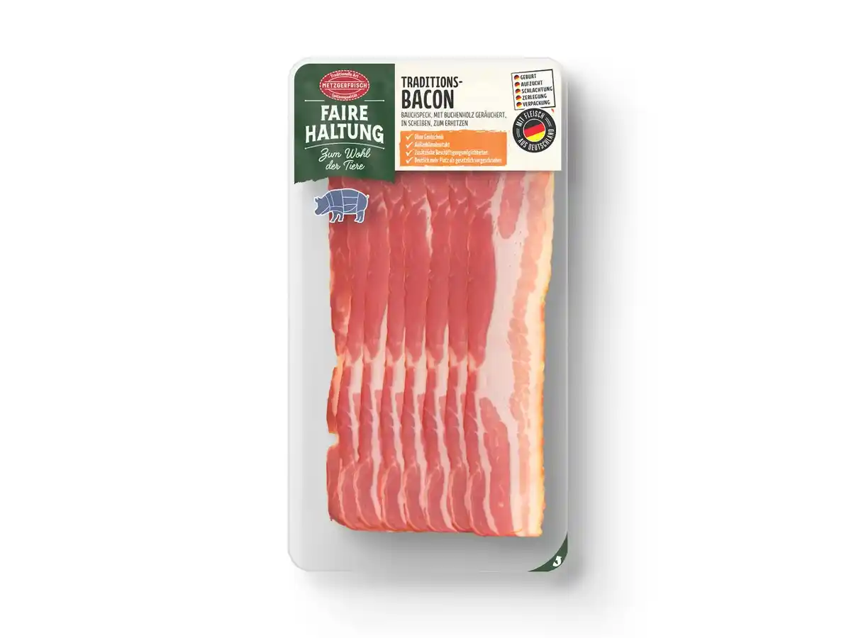 Bild 1 von Metzgerfrisch Traditions-Bacon,  80 g
