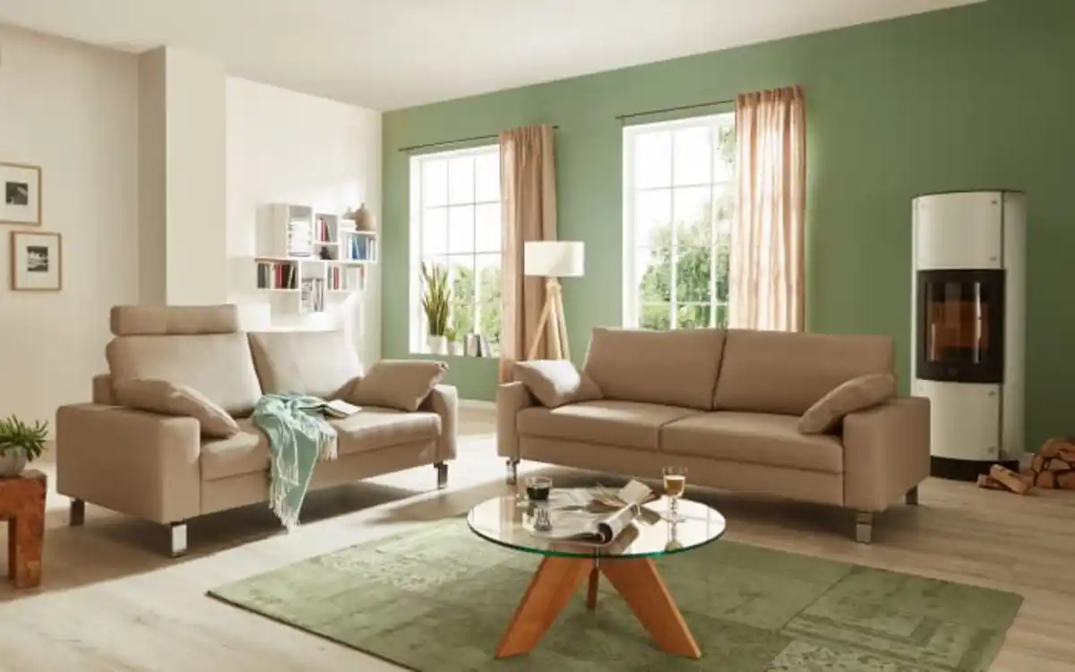 Bild 1 von Candy - Leder Garnitur Chance, beige