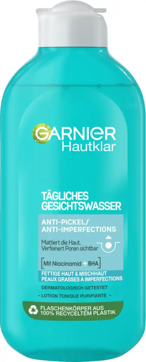 Bild 1 von Garnier Hautklar Tägliches Gesichtswasser Anti-Pickel, 200 ml