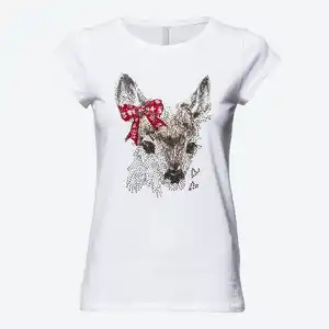 Damen-T-Shirt mit Trachten-Frontaufdruck