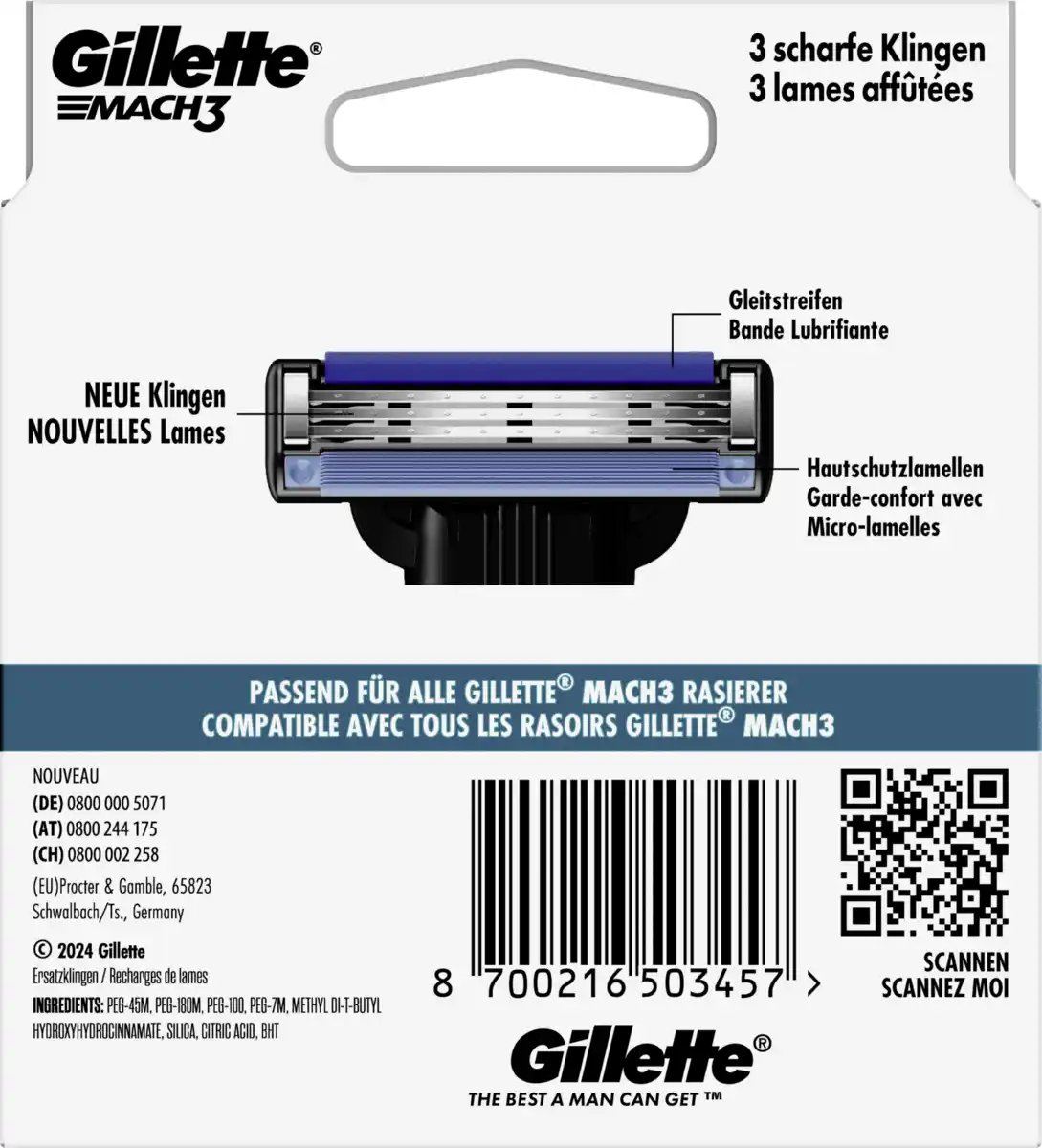 Bild 2 von Gillette MACH3 Rasierklingen