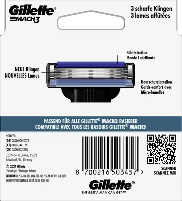 Bild 2 von Gillette MACH3 Rasierklingen