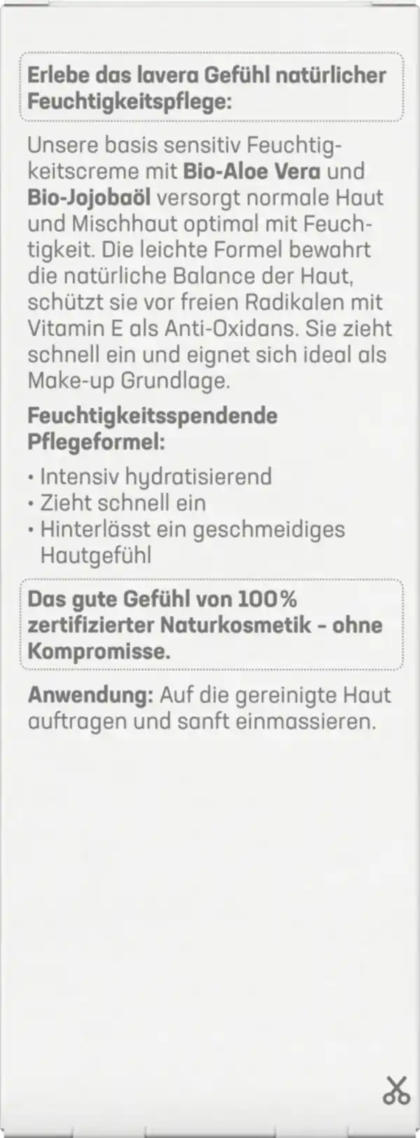 Bild 2 von lavera basis sensitiv Feuchtigkeitscreme, 50 ml