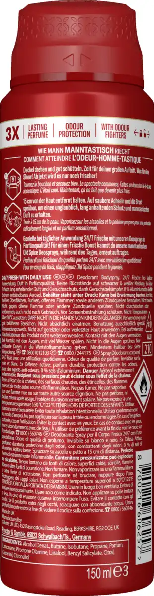 Bild 2 von Old Spice Deospray Wolfthorn, 150 ml
