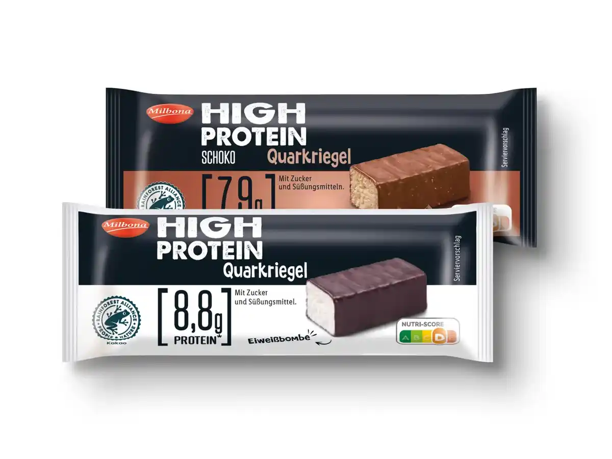 Bild 1 von Milbona High Protein Quarkriegel,  40 g