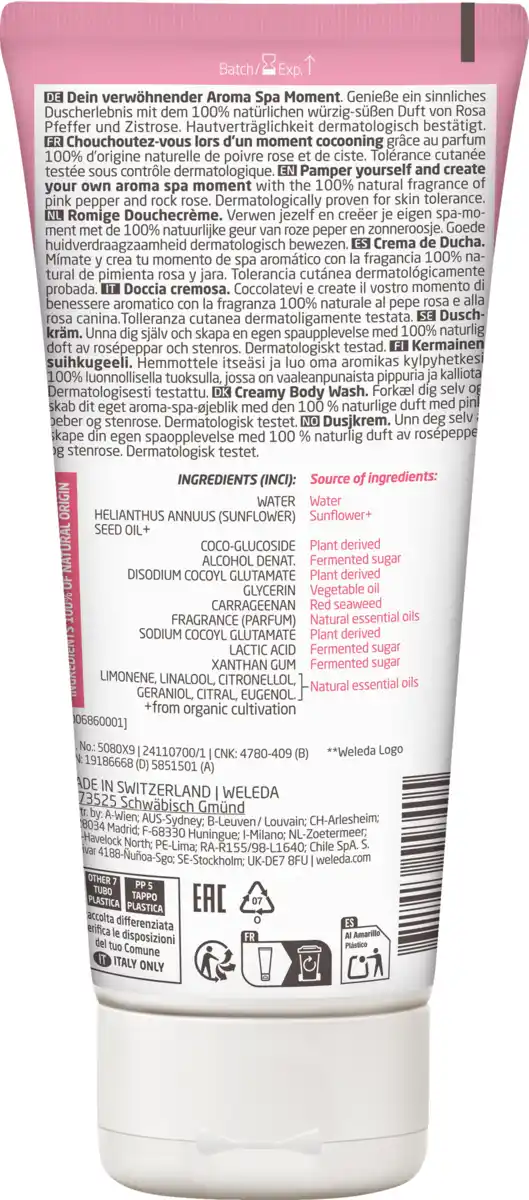 Bild 2 von Weleda Aroma Spa Verwöhnende Cremedusche, 200 ml