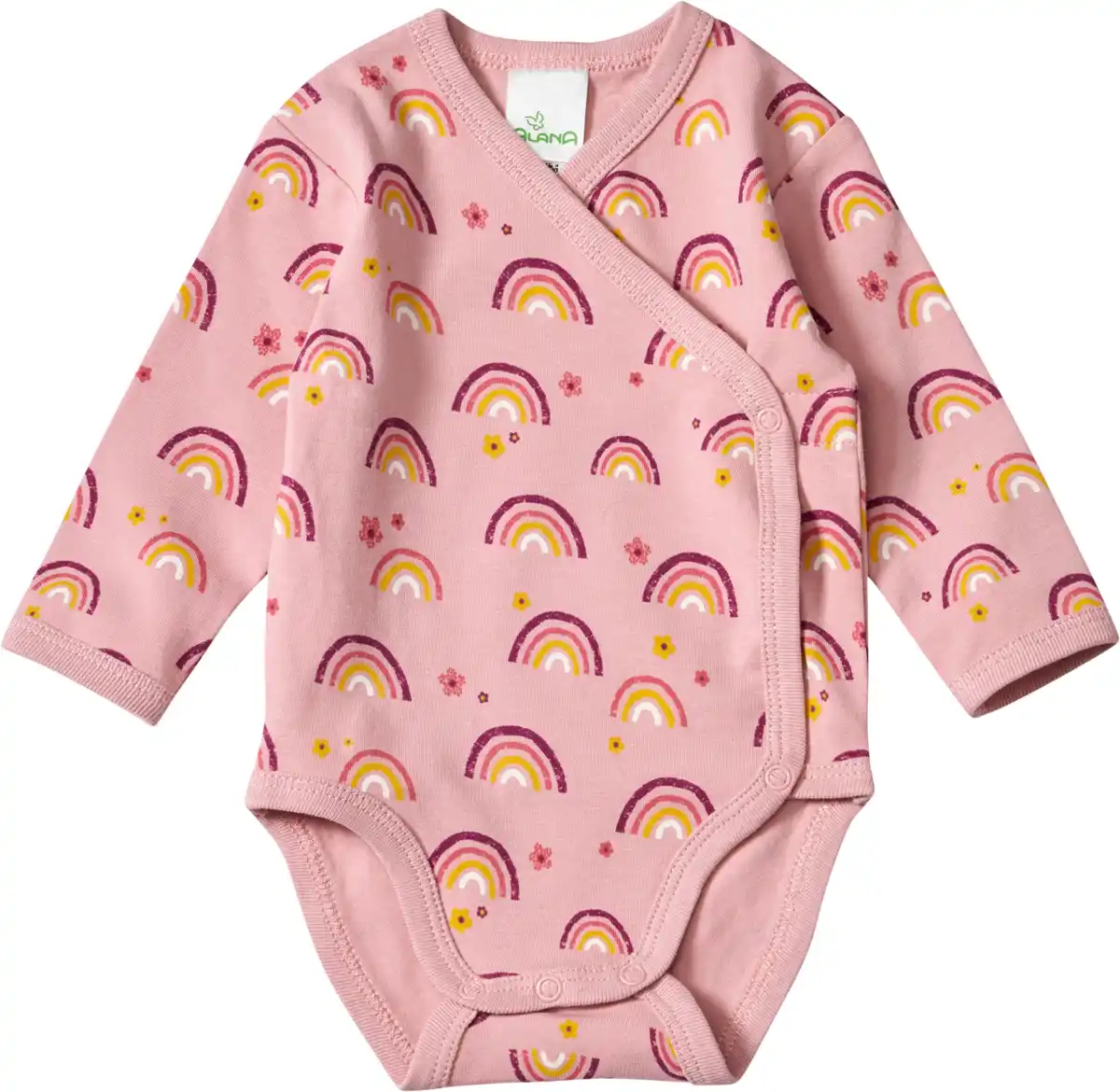 Bild 1 von ALANA Wickelbody Pro Climate mit Regenbogen-Muster, rosa, Gr. 62/68