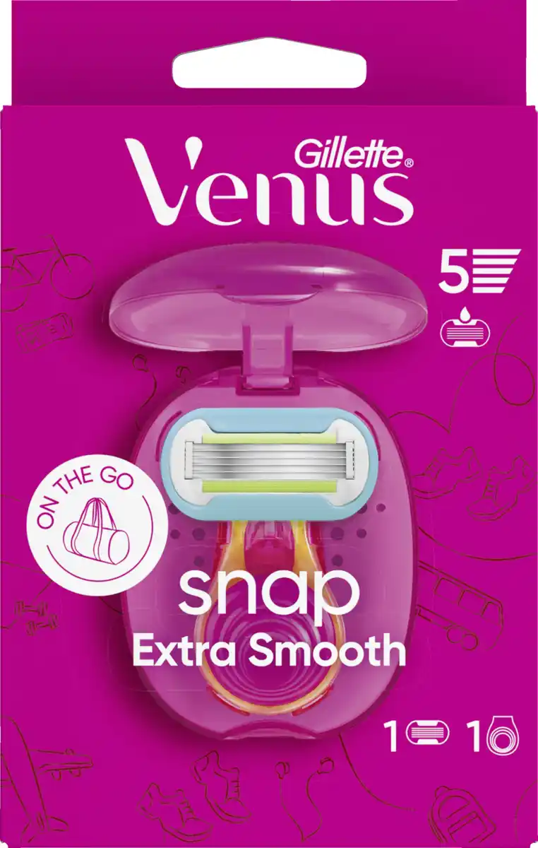 Bild 1 von Gillette Venus Extra Smooth Snap Rasierer mit 1 Klinge