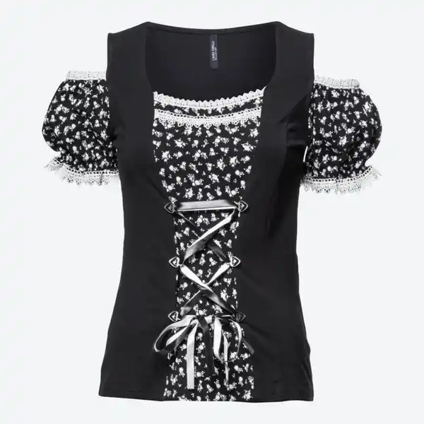 Bild 2 von Damen-Trachten Blusenshirt mit Schnürband