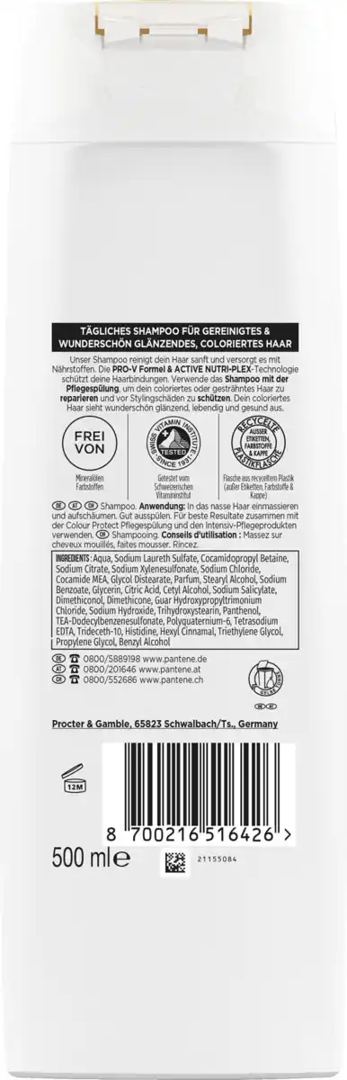 Bild 2 von Pantene Pro-V Haarshampoo Color Protect, 500 ml