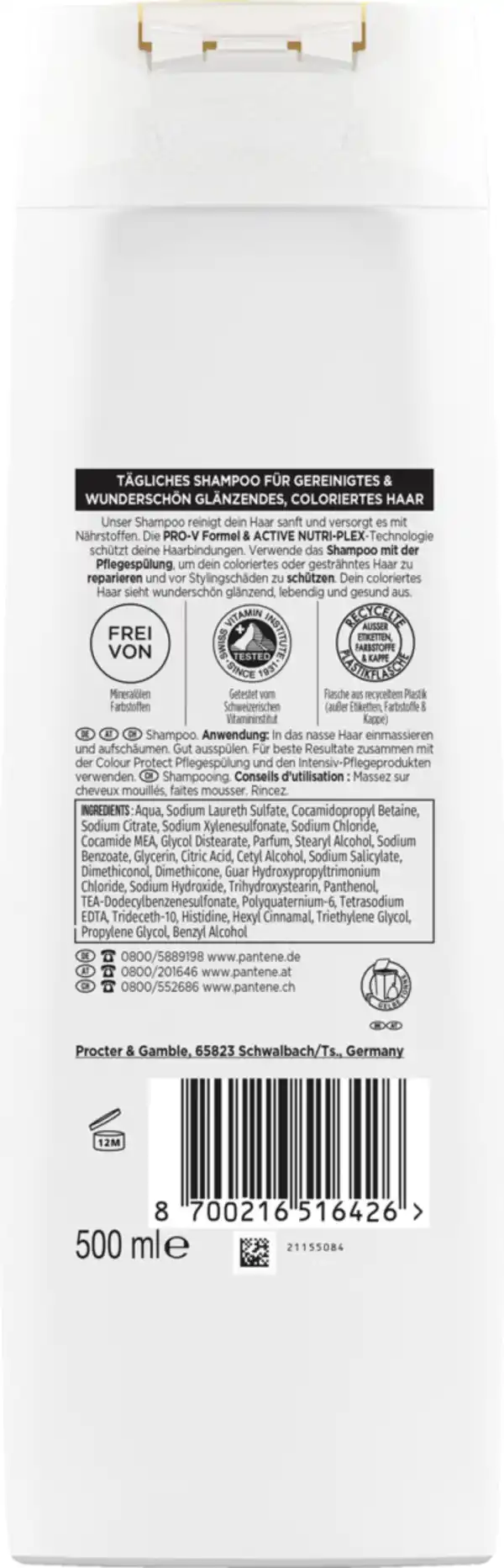 Bild 2 von Pantene Pro-V Haarshampoo Color Protect, 500 ml