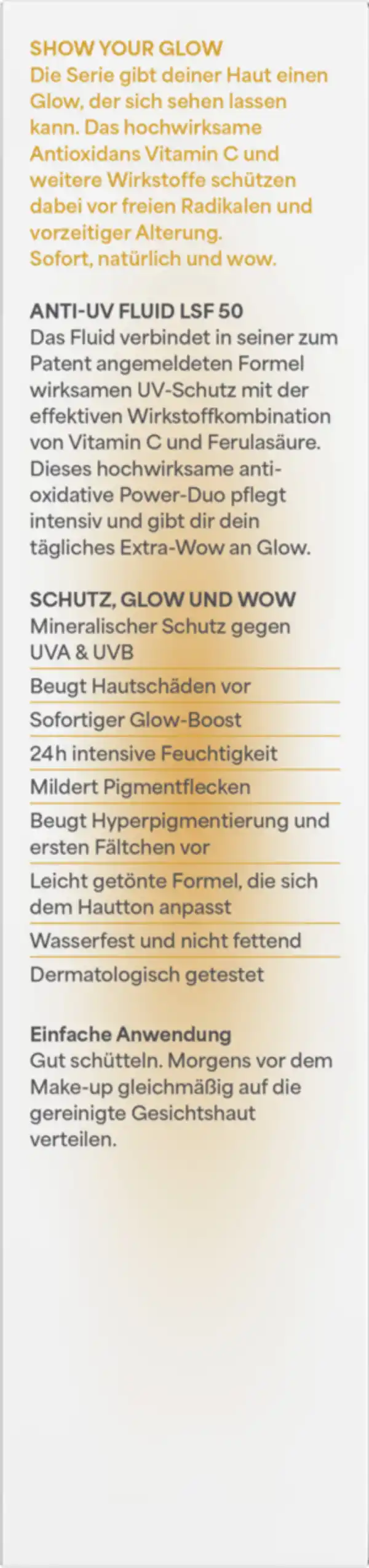 Bild 4 von lavera Glow by Nature Anti-UV Fluid LSF50, 40 ml