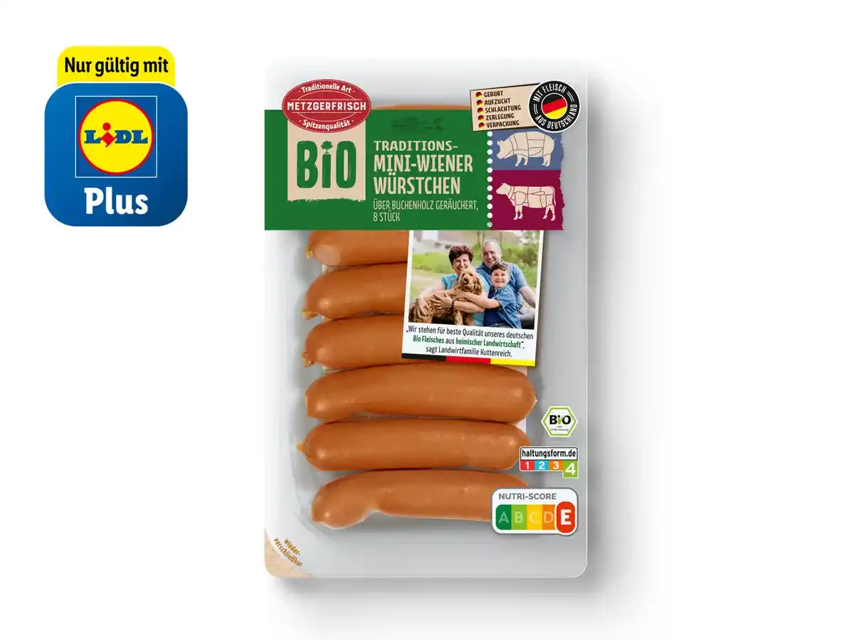 Bild 1 von Metzgerfrisch Bio Traditions-Wiener Würstchen,  200 g