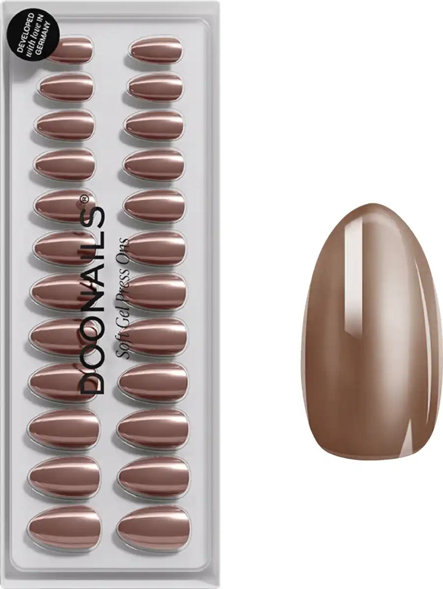 Bild 1 von Doonails Soft Gel Press Ons Short Almond Glazed Chocolate
