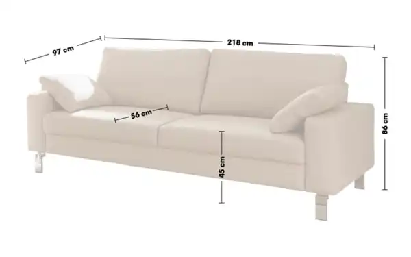 Bild 4 von Candy - Leder Garnitur Chance, beige