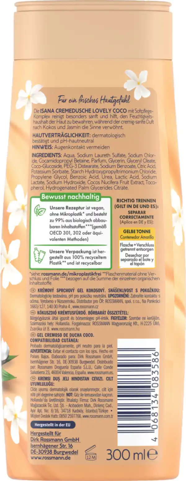 Bild 3 von ISANA Cremedusche Lovely Coco, 300 ml