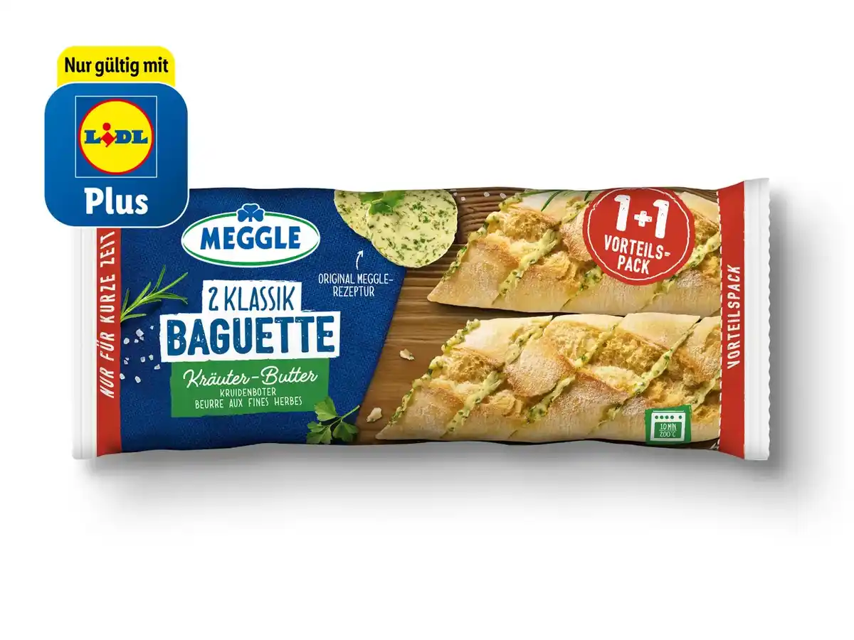Bild 1 von Meggle Baguette Kräuter-Butter