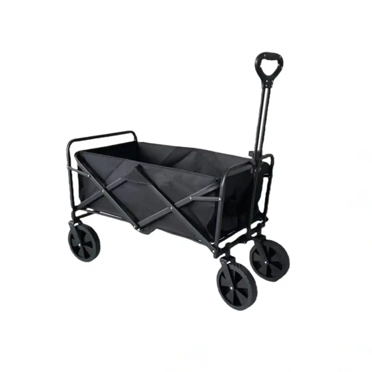 Bild 1 von Bollerwagen, schwarz, BxHxL: 50 x 59 x 100 cm, max. Belastung: 80 kg