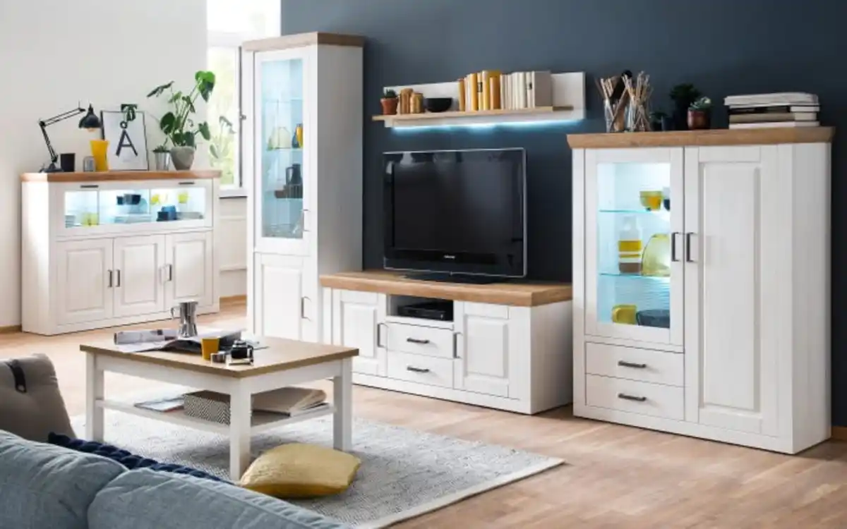 Bild 2 von MCA furniture - Wohnwand Brixen, Pinie Aurelio-Nachbildung, Grandson Oak-Nachbildung