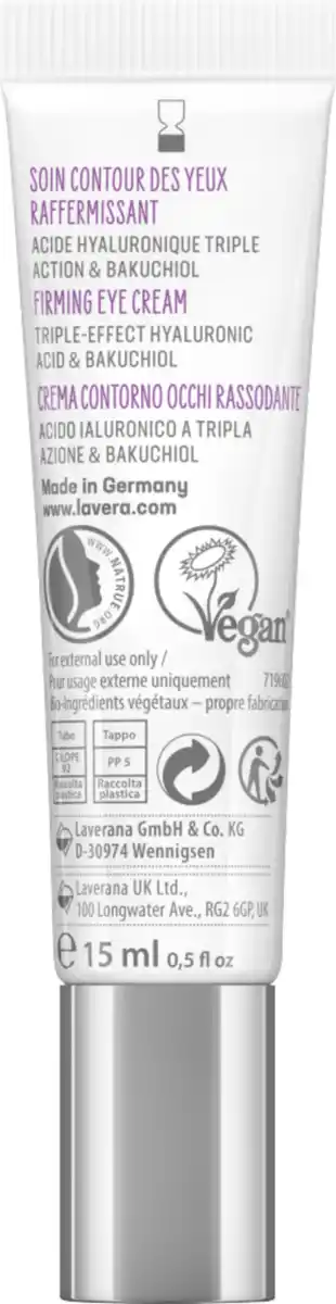 Bild 4 von lavera Straffende Augenpflege, 15 ml