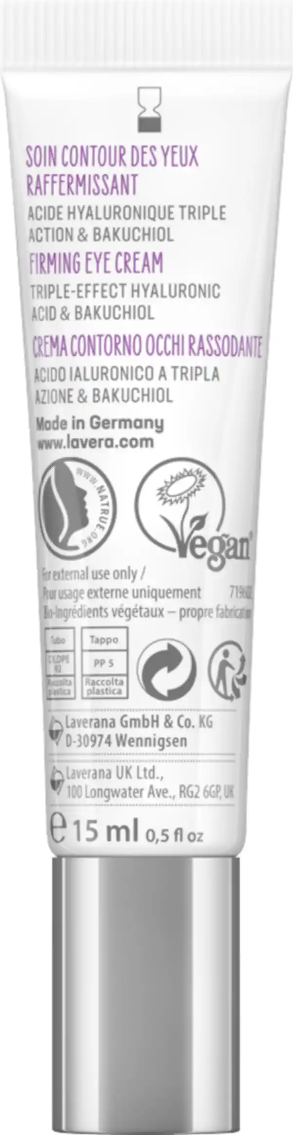 Bild 4 von lavera Straffende Augenpflege, 15 ml
