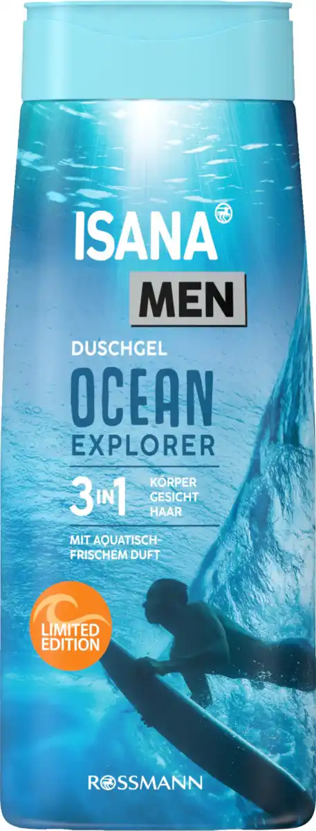 Bild 1 von ISANA MEN 3in1 Duschgel Ocean Explorer, 300 ml