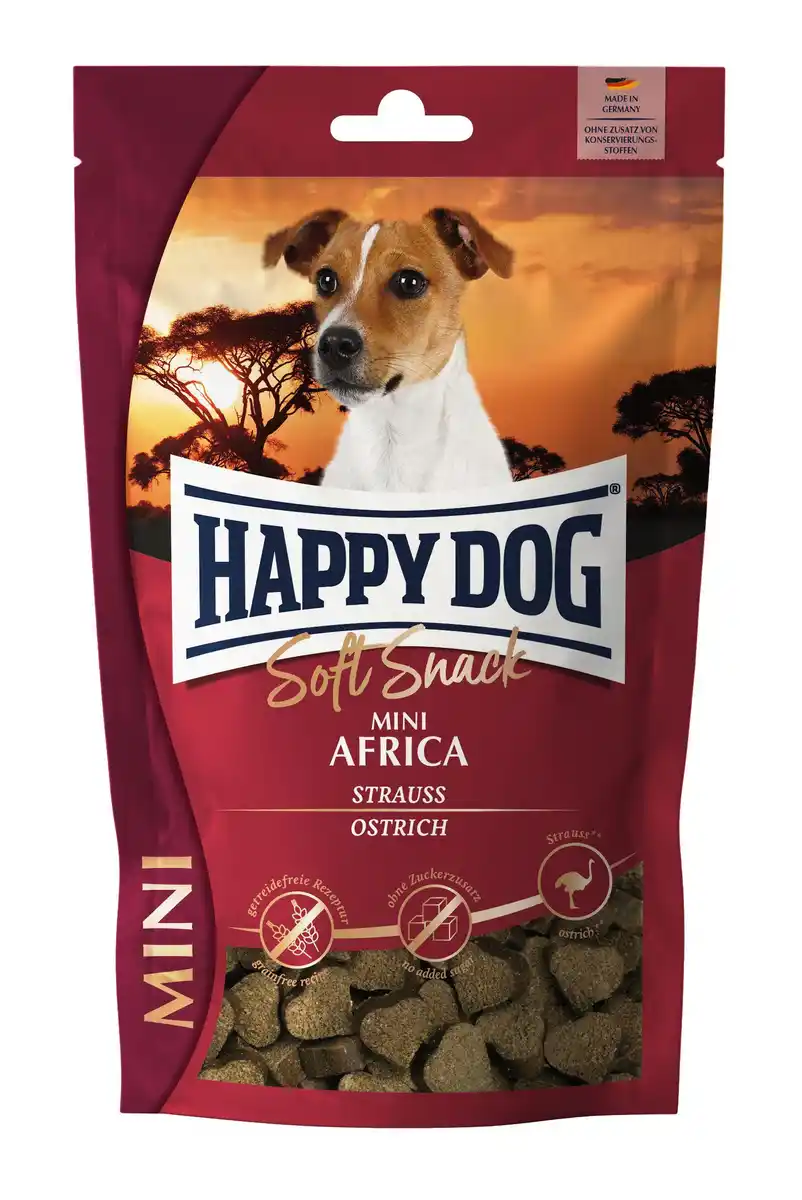 Bild 1 von Happy Dog Hundesnack Soft Mini Africa, 100 g