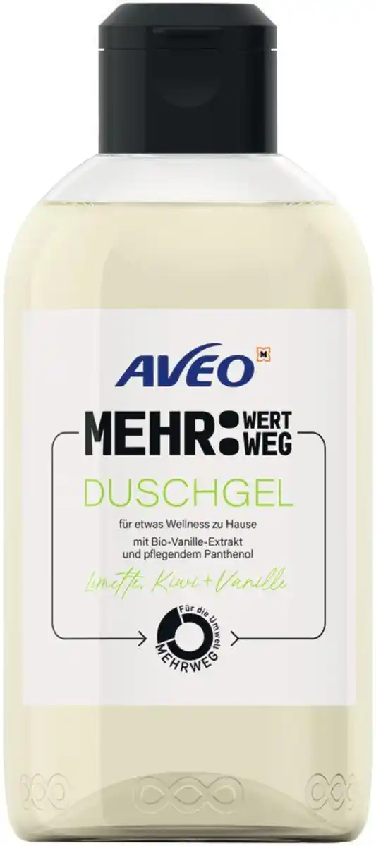 Bild 1 von AVEO Mehrweg Duschgel Limette, Kiwi&Vanille, 300 ml
