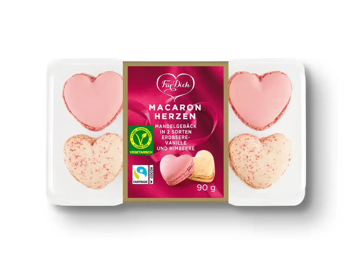 Bild 1 von Für Dich Frische Macaron Herzen
