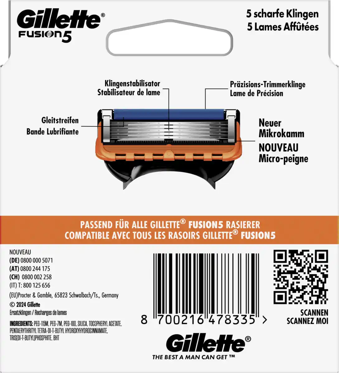 Bild 2 von Gillette Fusion5 Rasierklingen