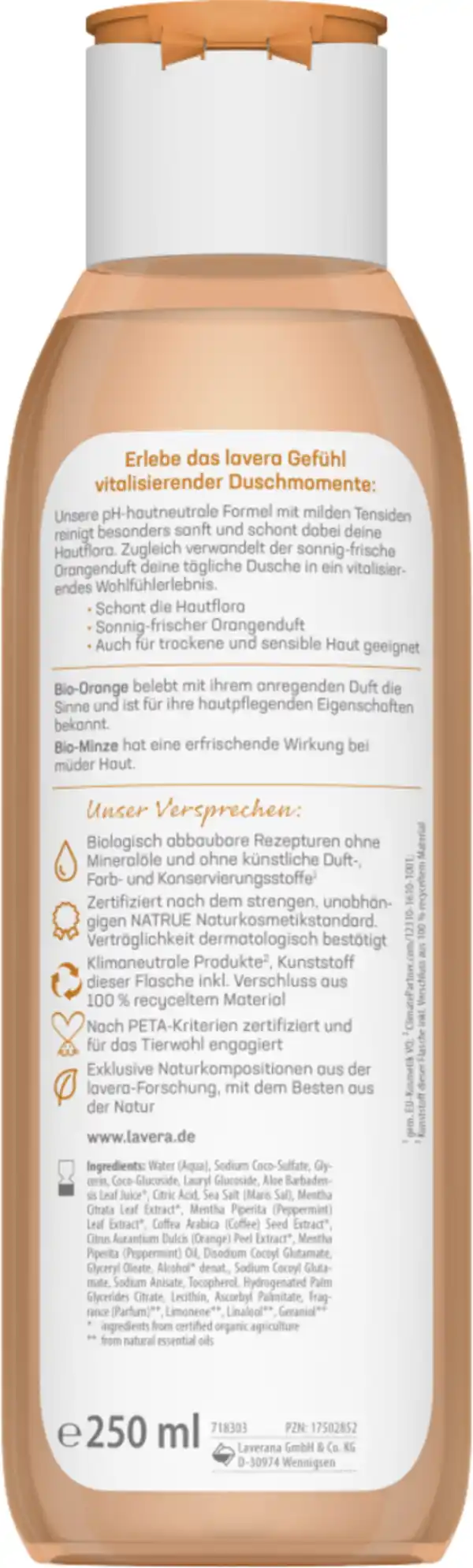 Bild 2 von lavera Pflegedusche Vitalisierend, 250 ml