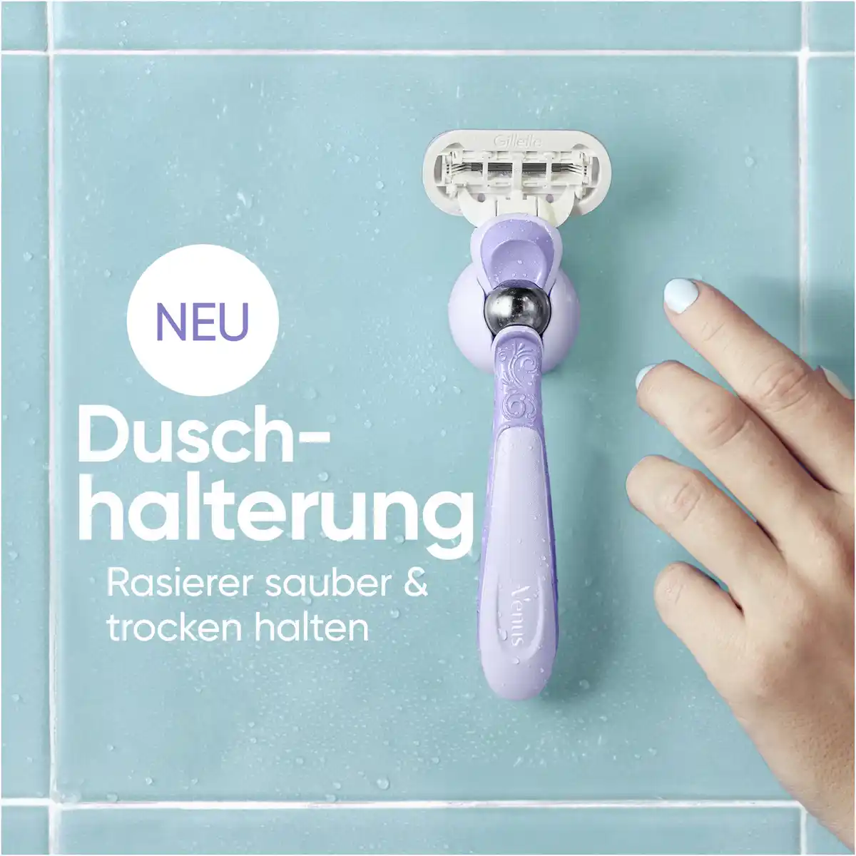 Bild 4 von Gillette Venus Extra Smooth Swirl Rasierer mit 1 Klinge & Duschhänger