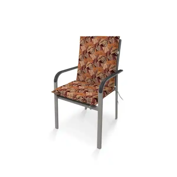 Bild 2 von Sitzauflage »Living«, BxLxS: 48 x 100 x 6 cm, aus 55 % Polyester, 45 % Baumwolle, braun/orange