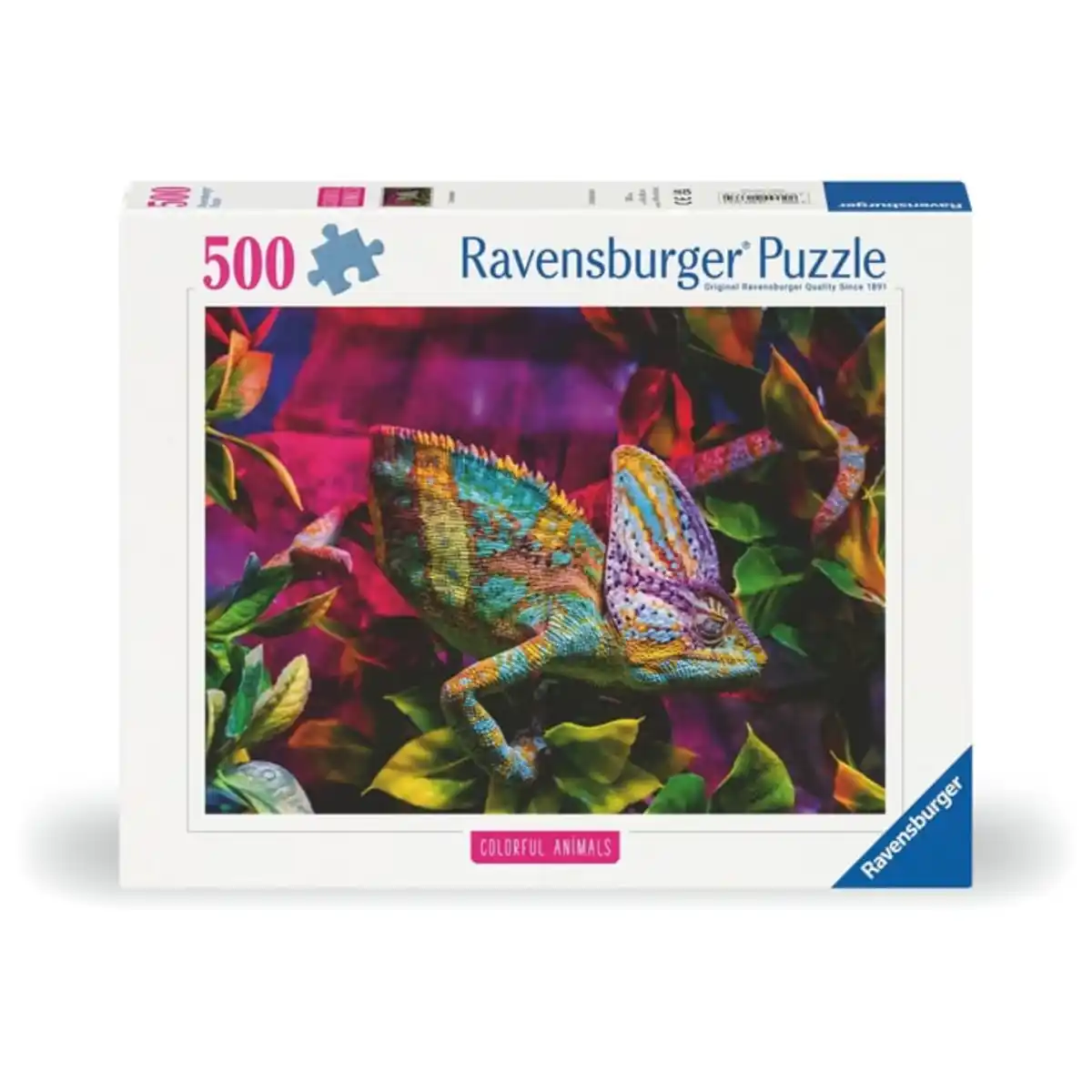Bild 1 von Puzzle - Colorful Animals - Cham&#228;leon - 500 Teile