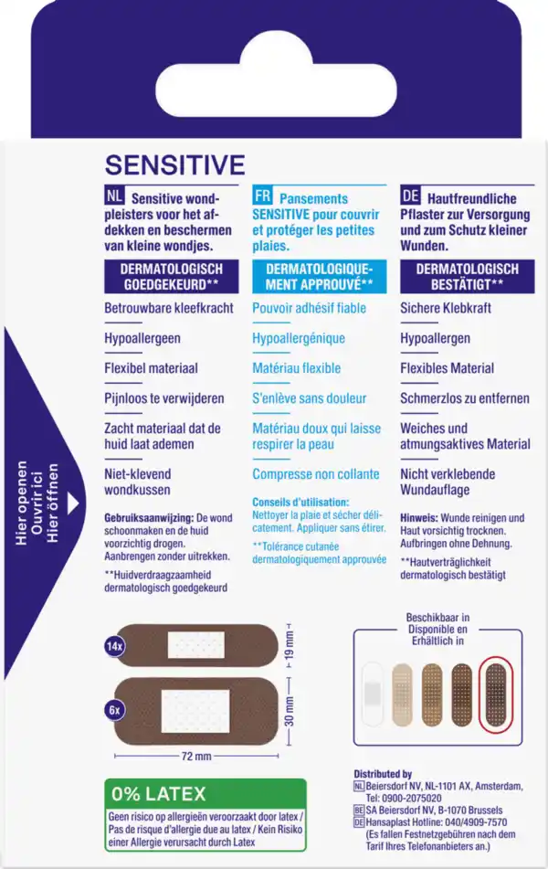 Bild 3 von Hansaplast Sensitive Pflaster Hautton dunkel