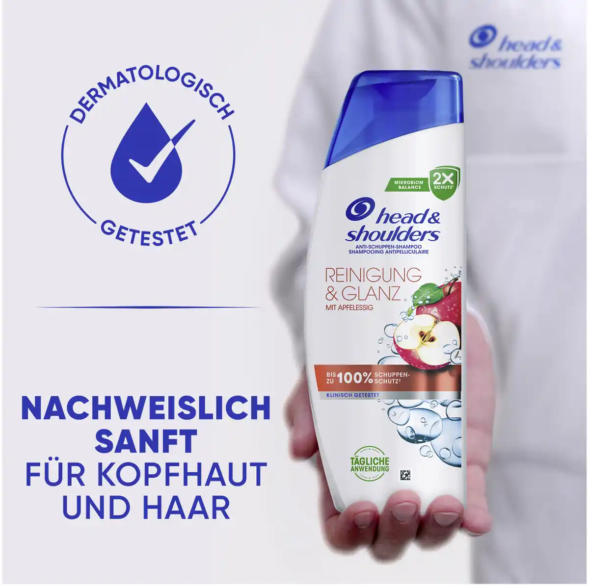 Bild 3 von head & shoulders Anti Schuppen Shampoo Reinigung & Glanz, 300 ml
