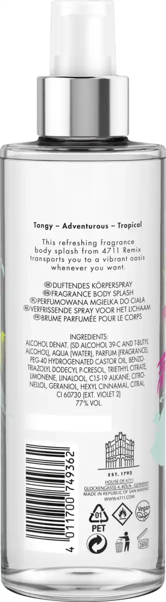 Bild 2 von No. 4711 Remix Green Oasis Body Mist, 250 ml