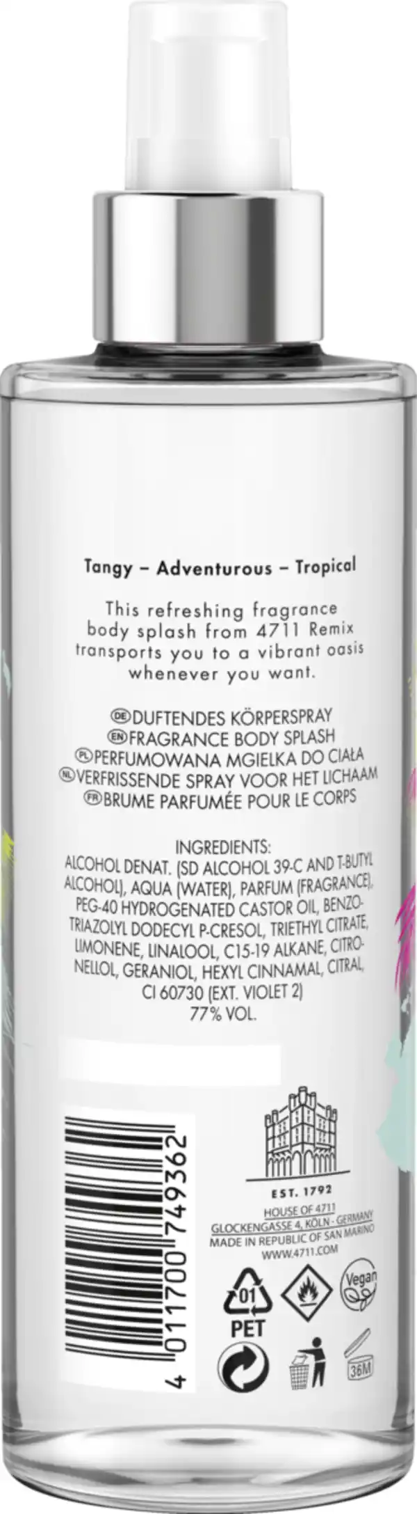 Bild 2 von No. 4711 Remix Green Oasis Body Mist, 250 ml