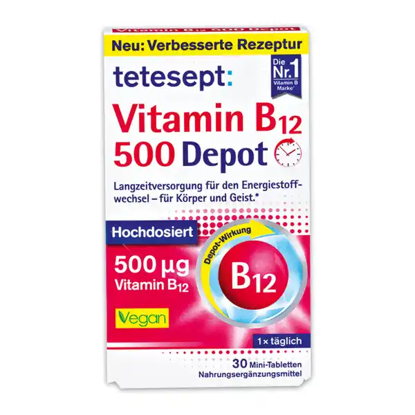 Bild 1 von Tetesept Vitamin B12 500 Depot
