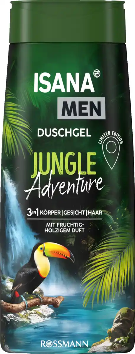 Bild 1 von ISANA MEN 3in1 Duschgel Jungle Adventure, 300 ml