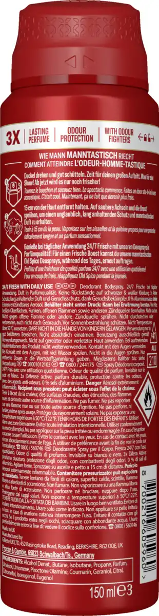 Bild 2 von Old Spice Deospray Epic Legend, 150 ml